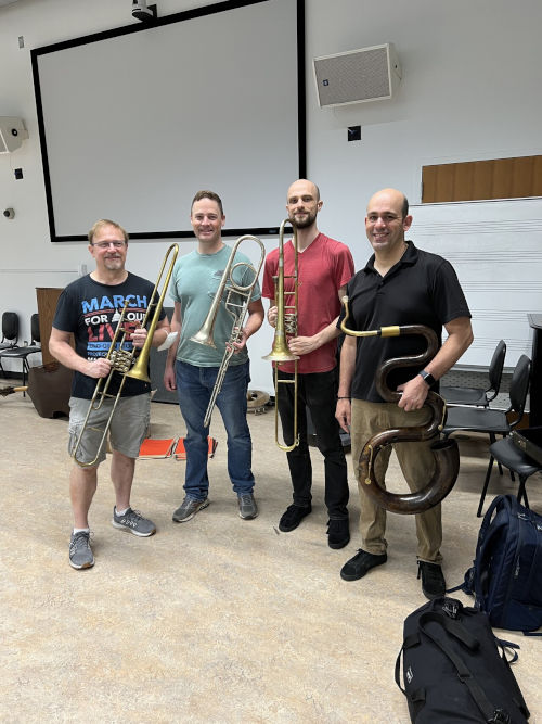 Teatro Nuovo low brass section, with serpent